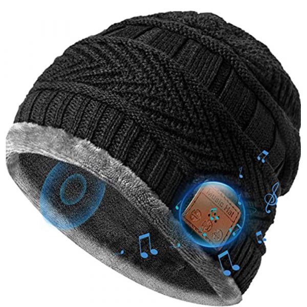 Wireless Bluetooth Musical Knitted Wearable Washable Hat_2