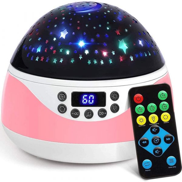 Rotating Projector Night Light with Music for Children’s Bedroom_2