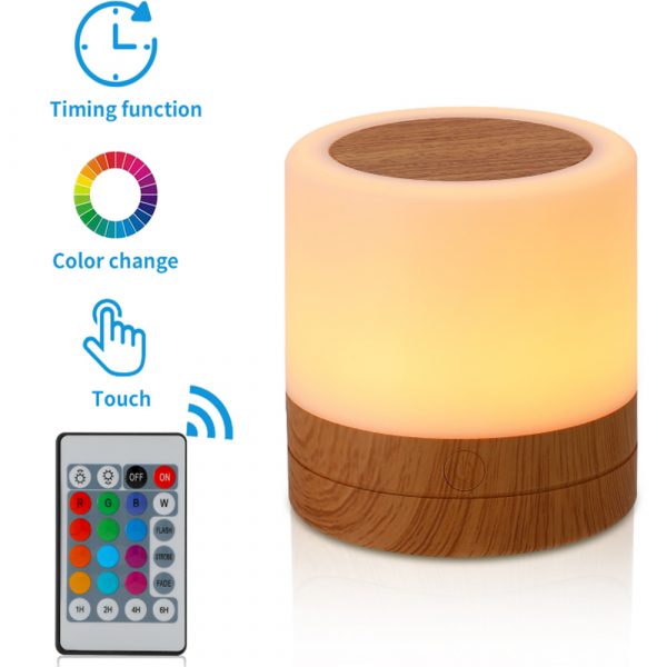 Rechargeable Portable Remote Controlled Touch Lamp Night Light_3