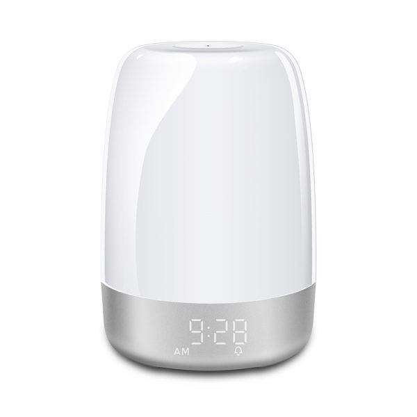 Dimmable Bedside Touch Night Light with Alarm Clock Function_2