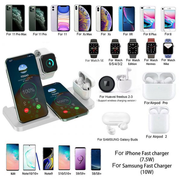 4-in-1 Wireless Fast Charging Desktop Charging Station for QI Devices_3