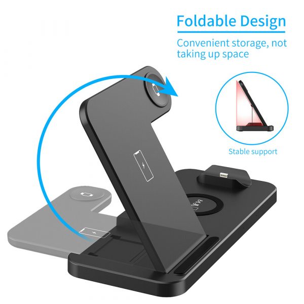 4-in-1 Wireless Fast Charging Desktop Charging Station for QI Devices_4