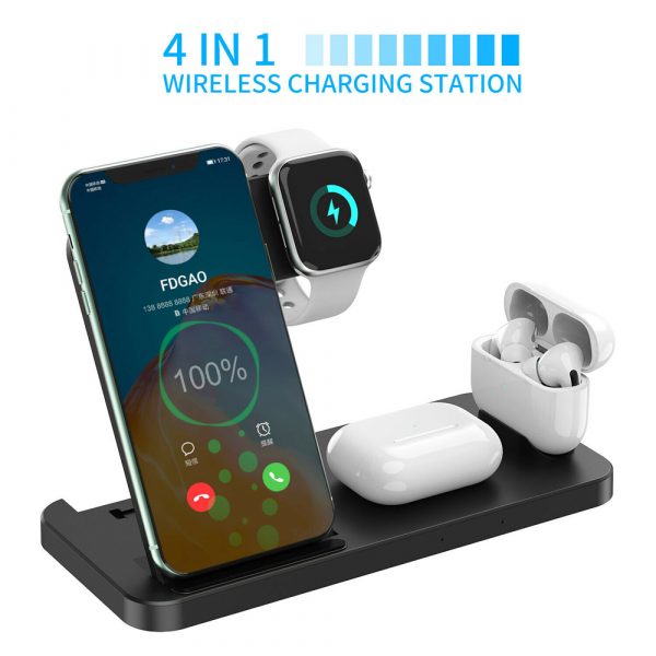 4-in-1 Wireless Fast Charging Desktop Charging Station for QI Devices_8