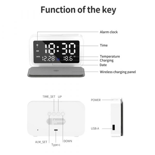 LED Digital Alarm Clock with Wireless Phone Charging Function_14
