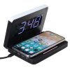 2-in-1 Foldable Wireless Charger for QI Devices and Digital Clock_0