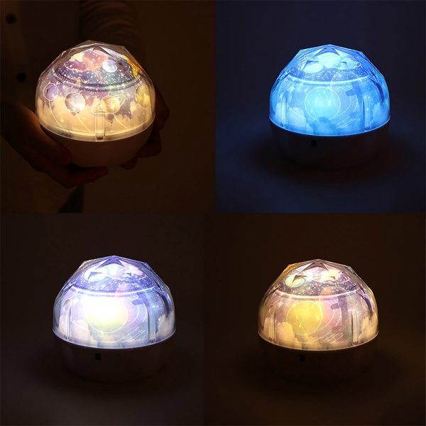 LED Night Lamp Projector Rotating Light with 5 Different Patterns_10
