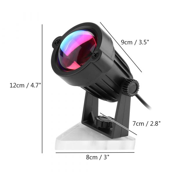 LED Multi-Color Sunset and Rainbow Spotlight Projector_17