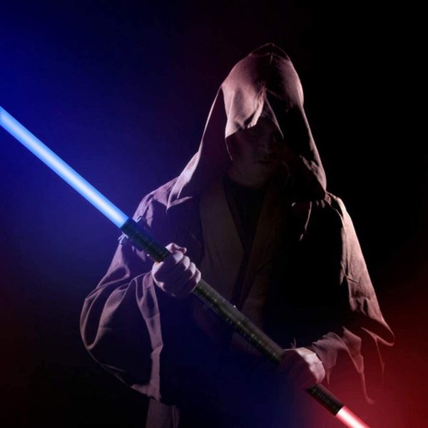 Heavy Handle Rechargeable LED Light Saber Kid's Toy Sword_2