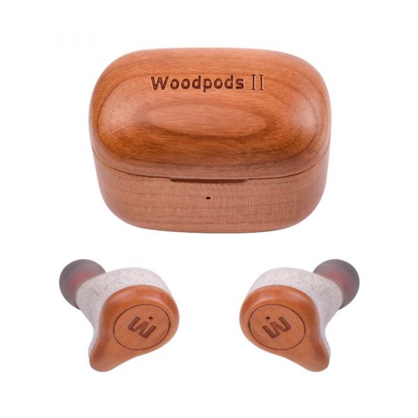 TWS Bluetooth Wooden Designed Earphones with Charging Case_1