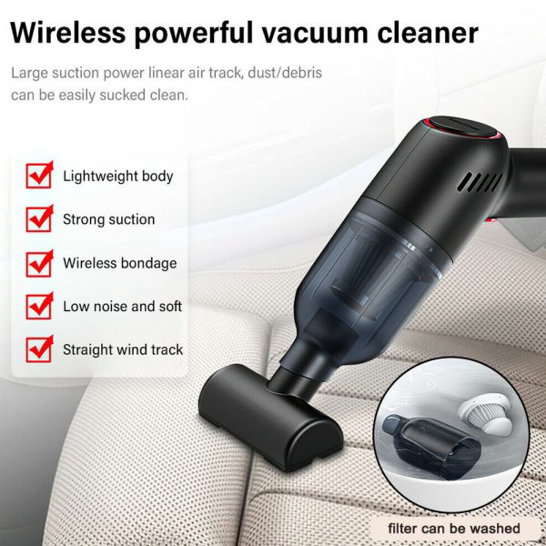 Portable Wireless Mini Car Vacuum Cleaner with Strong Suction_8