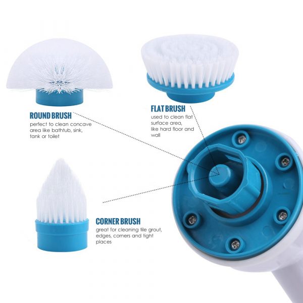 Rechargeable Cordless Turbo Power Electric Spin Scrubber_6