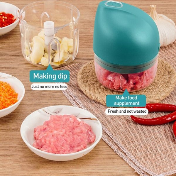 Rechargeable Mini Electric Food Chopper and Meat Grinder_8