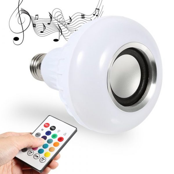 E27 Wireless Remote Control Mini Smart LED Audio Speaker_9