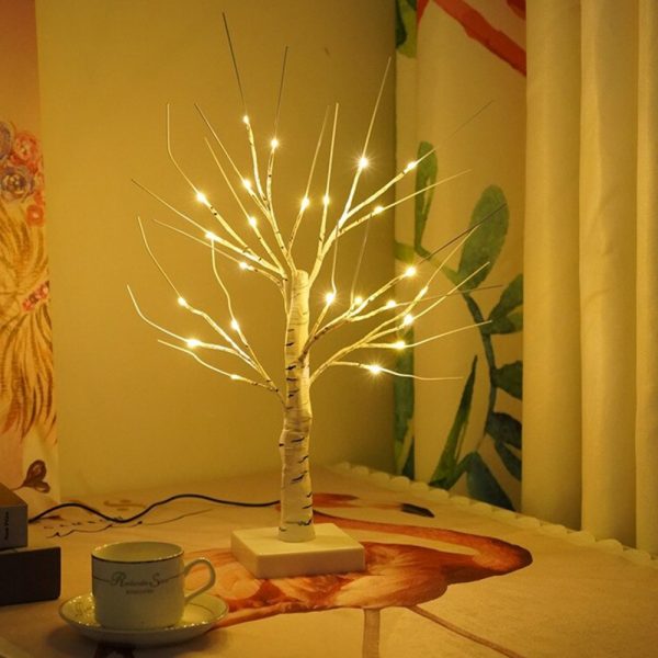 LED Illuminated Birch Tree for Home and Holiday Decoration_4