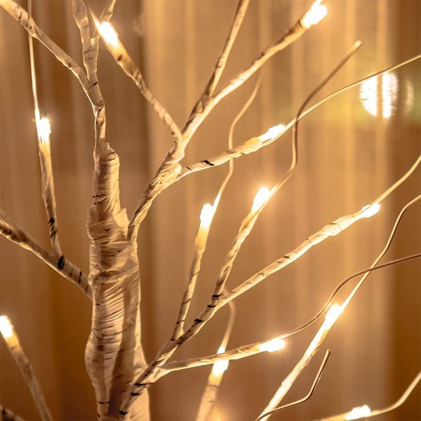 LED Illuminated Birch Tree for Home and Holiday Decoration_15
