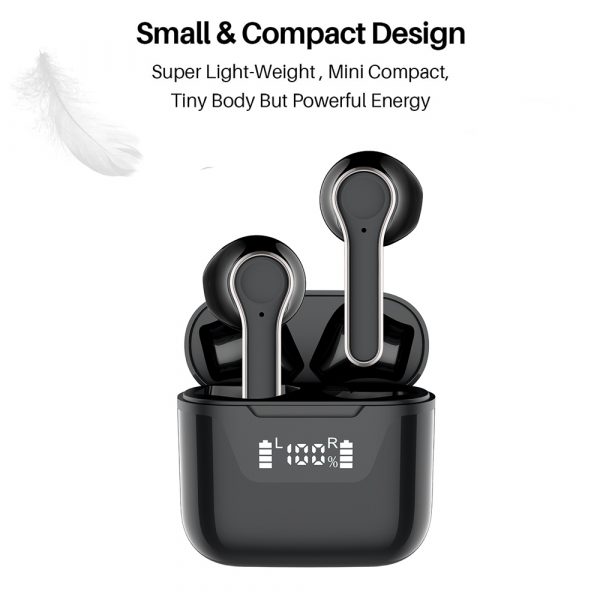 J101 TWS Touch Control Wireless BT Headphones with Mic_3