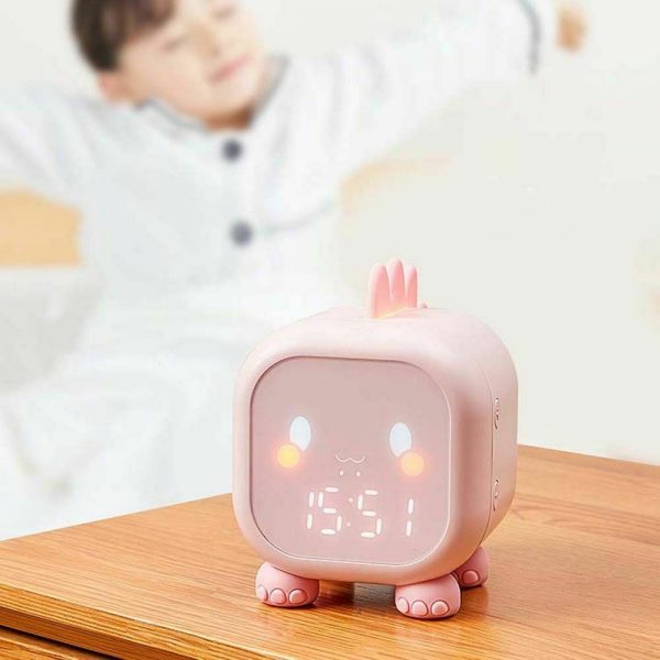 Sleep Training Digital Kid’s Dinosaur Rechargeable Alarm Clock_3