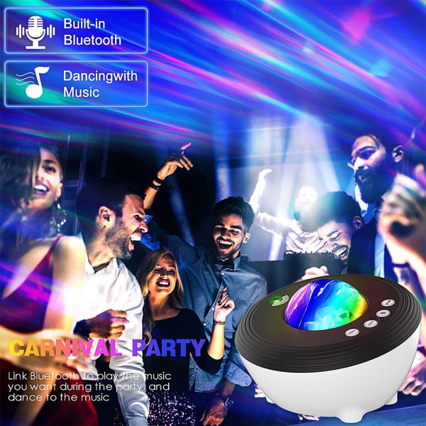 Galaxy Projector with White Noise Bluetooth Remote Speaker_4