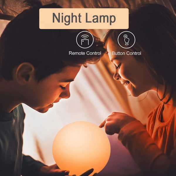 Color Changing LED Night Light Ball with Remote and Button Control_10
