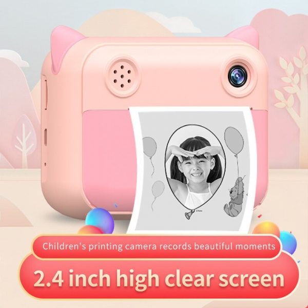 USB rechargeable Children Instant Printing Camera 1080P 2.4 inch screen_11