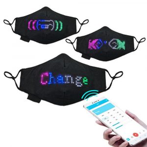 Customizable and Programmable Illuminated LED Face Mask- USB Charging