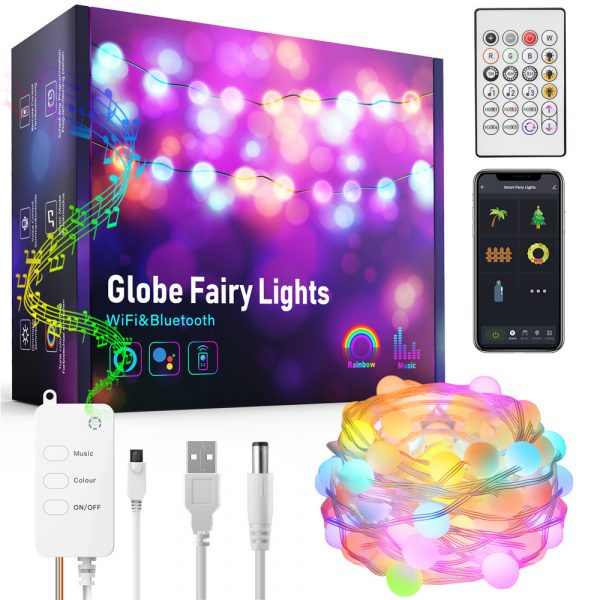Remote Controlled Smart LED String Holiday Fairy Ball Lights_2