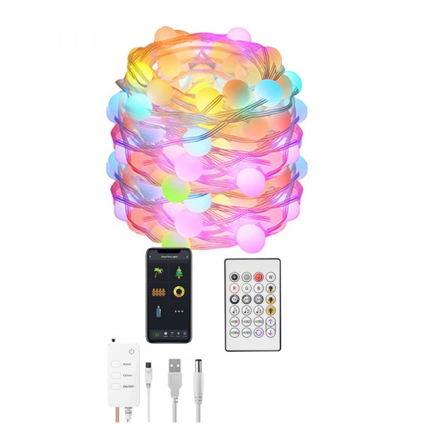 Remote Controlled Smart LED String Holiday Fairy Ball Lights_12