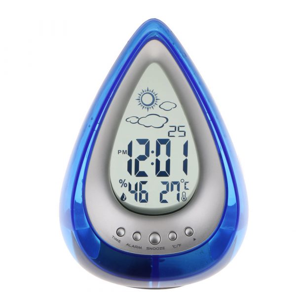 Water Operated Digital Clock Alarm Clock Time Date Temperature_3