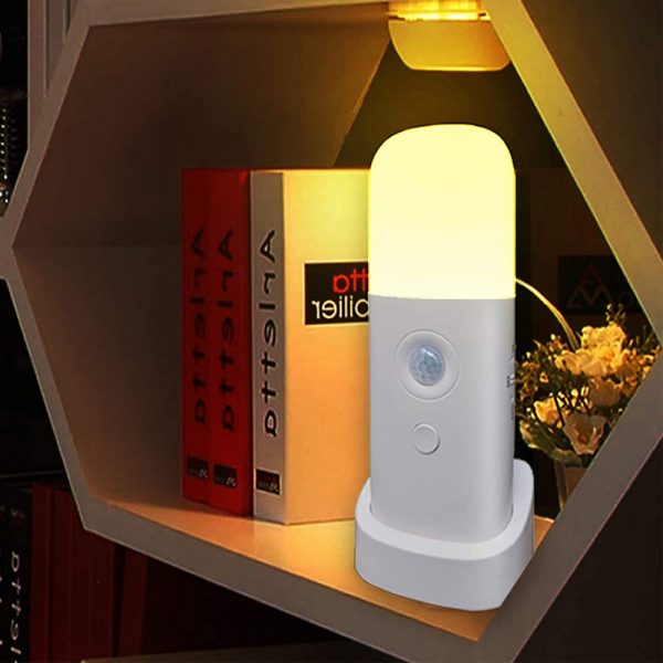 USB Rechargeable Indoor Motion Sensor SOS LED Night Light_3