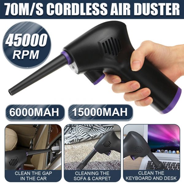 Rechargeable Cordless Air Duster for Home and Computer Cleaning_4