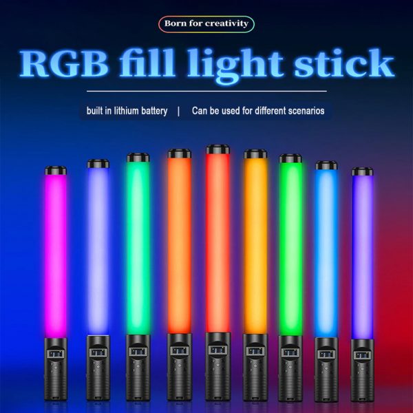 Remote Controlled RGB Handheld LED Video Photography Light_11
