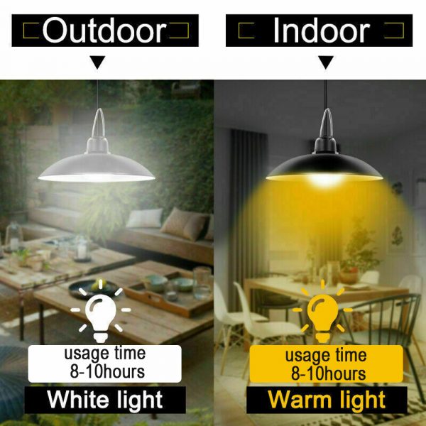 LED Remote Control Solar Indoor Outdoor Pendant Lamp_17