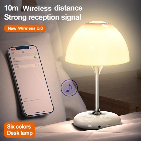 LED Bedside Lamp and Wireless Bluetooth Speaker and FM Radio_8