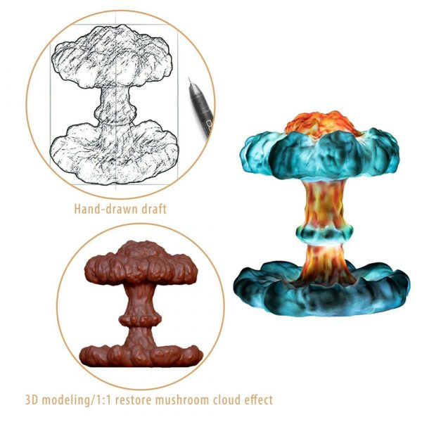 3D Mushroom Cloud Explosion Creative Night Light_10