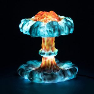 3D Mushroom Cloud Explosion Creative Night Light- USB Plugged in