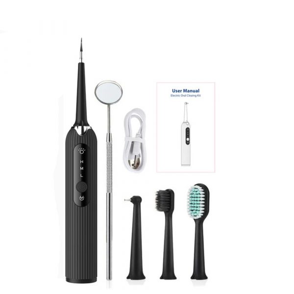 Rechargeable Electric Tooth Plaque Cleaning Kit with LED Light_11