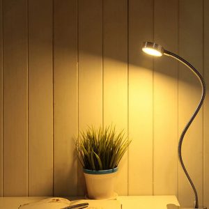 Clamp-on USB Interface LED Light Task and Reading Lamp