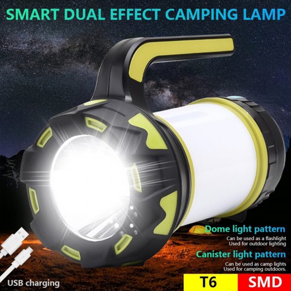 USB Rechargeable Ultra-Bright LED Outdoor Lamp and Flashlight_5