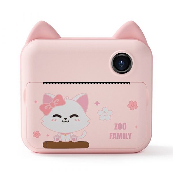 USB Rechargeable Children’s Instant Thermal Print Toy Camera_0
