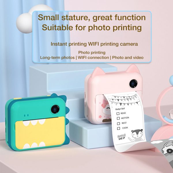 USB Rechargeable Children’s Instant Thermal Print Toy Camera_13