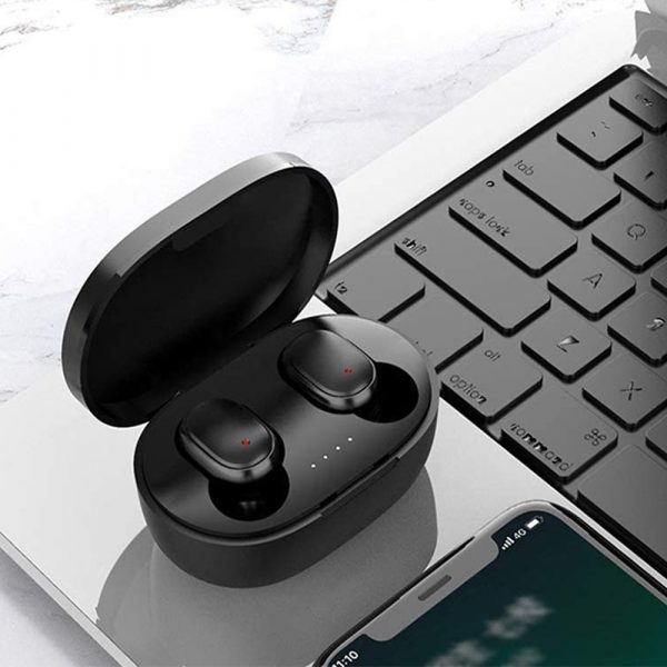 Wireless Headphones Stereo Headset Mini Earbuds with Mic- USB Charging_9
