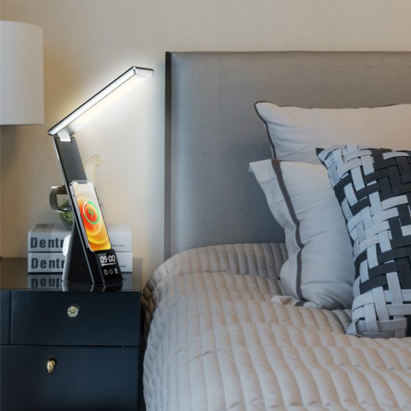 15W LED Table Lamp and Wireless Charging Station- USB Interface_7