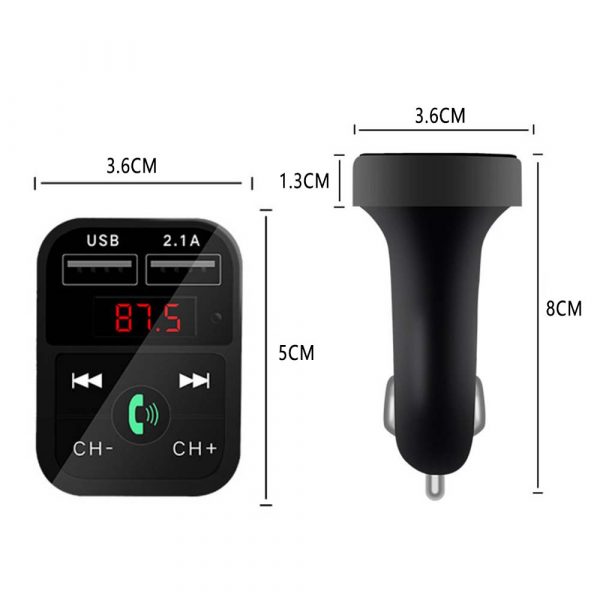 3-in-1 Car Wireless Car Bluetooth FM Transmitter_2