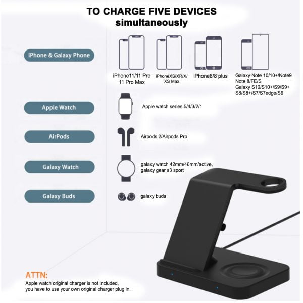 3-in-1 Qi Enabled Wireless Charging Station for Samsung and Apple Devices_5