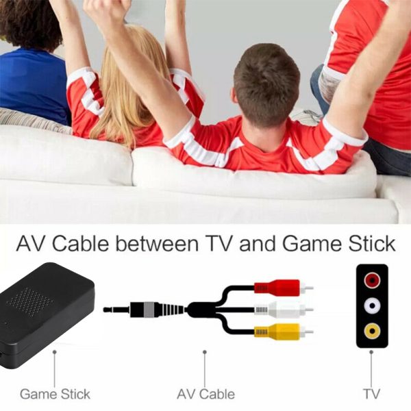 Wireless Handheld TV Gaming Console with Built-in Games- Battery Operated_1