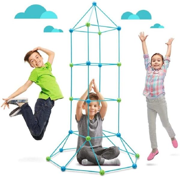 Kids Construction Fortress or Fort Building Kit_3