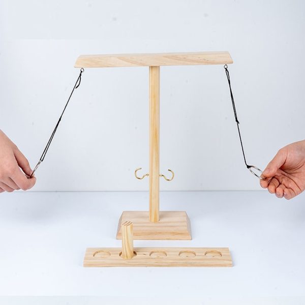Throwing Hook and Ring Interactive Wooden Toss Game_4