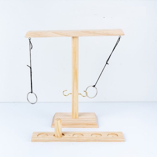 Throwing Hook and Ring Interactive Wooden Toss Game_5
