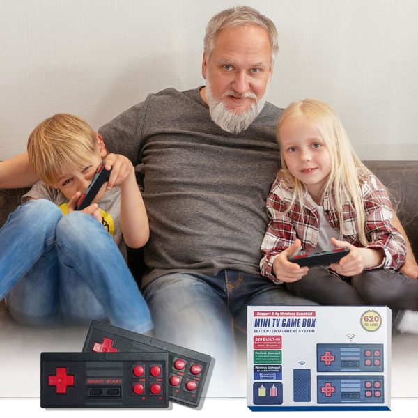 Wireless Handheld TV Gaming Console with Built-in Games- Battery Operated_7