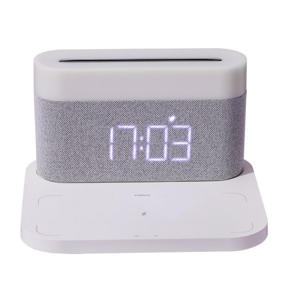 3-in-1 Wireless Charger Alarm Clock and Adjustable Night Light- USB Power Supply_11